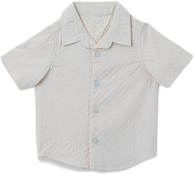 Baby Island Baby Boys Solid Polycotton Regular T Shirt(White, Pack of 1)