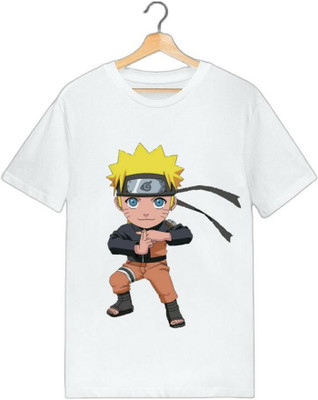 MH FASHION TRENDS Boys Printed Polyester Oversized T Shirt(White, Pack of 1)