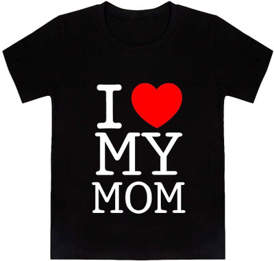 THEVENUS Boys Typography Cotton Blend Regular T Shirt(Black, Pack of 1)
