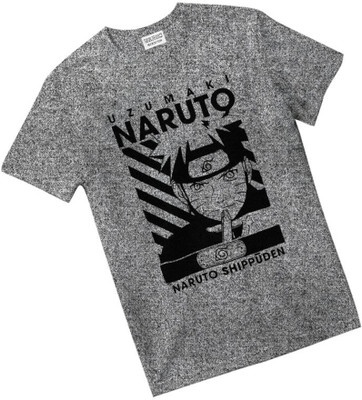 MAHA Boys & Girls Printed Pure Cotton Regular T Shirt(Grey, Pack of 1)