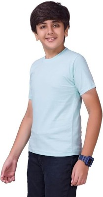 GFU GOD FOR YOU Boys & Girls Solid Pure Cotton Regular T Shirt(Red, Pack of 1)