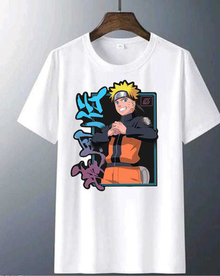 SHREE G CREATION Boys Printed Cotton Blend Regular T Shirt(White, Pack of 1)