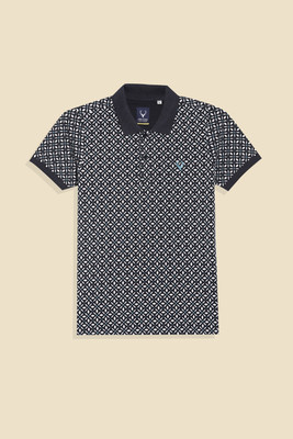 Allen Solly Boys Printed Pure Cotton Regular T Shirt(Black, Pack of 1)