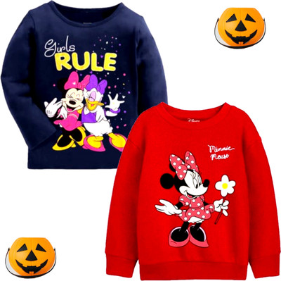 Rithi Fashion Baby Boys & Baby Girls Graphic Print Cotton Blend Regular T Shirt(Red, Blue, Pack of 2)