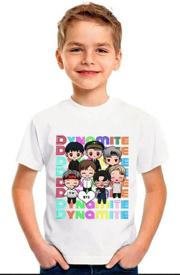 MH FASHION TRENDS Baby Boys & Baby Girls Typography Polyester Oversized T Shirt(White, Pack of 1)