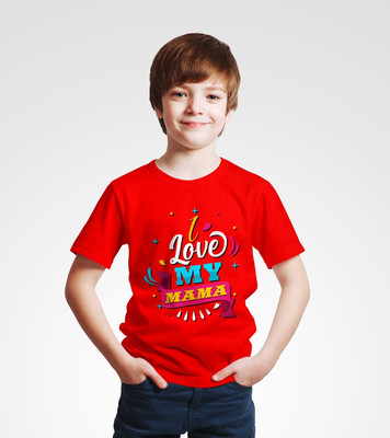 HL Dubai Boys Graphic Print Cotton Blend Regular T Shirt(Red, Pack of 1)