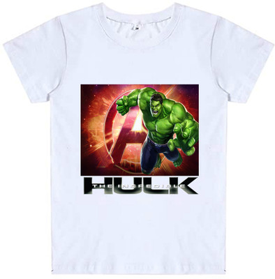 ORATEIS CREATION Boys Printed Pure Cotton Regular T Shirt(White, Pack of 1)