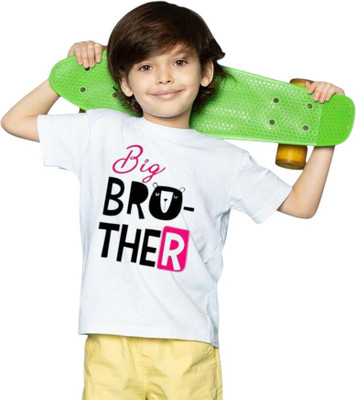 Attirea Boys & Girls Graphic Print Pure Cotton Regular T Shirt(White, Pack of 1)