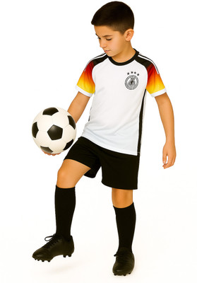 teky Boys & Girls Printed Polyester Regular T Shirt(Multicolor, Pack of 1)