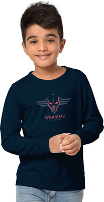 Hellcat Boys Graphic Print Cotton Blend Regular T Shirt(Light Blue, Pack of 1)