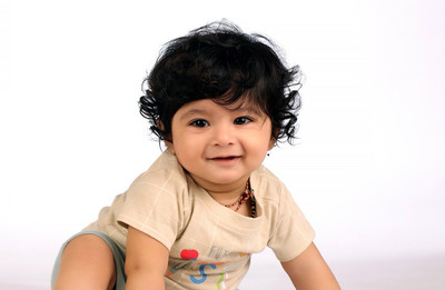 kidzay Baby Boys & Baby Girls Abstract Cotton Blend Regular T Shirt(Beige, Pack of 1)