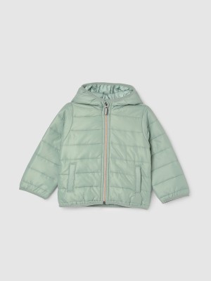 MAX Full Sleeve Solid Baby Girls Jacket