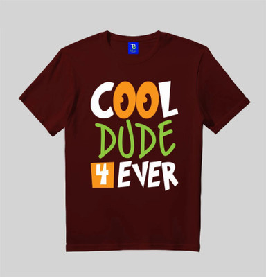 HouseOfCommon Boys Printed Pure Cotton Slim T Shirt(Multicolor, Pack of 1)