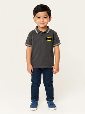 YK X Minute Mirth Boys & Girls Solid Cotton Blend Oversized T Shirt(Grey, Pack of 1)