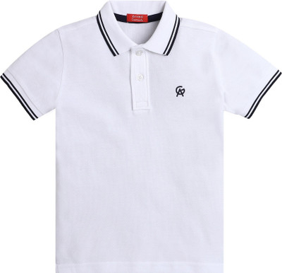 Arvind Garments Boys Solid Pure Cotton Regular T Shirt(White, Pack of 1)