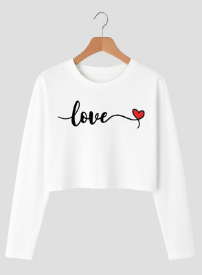 Prinsoo Girls Casual Cotton Blend Crop Top(White, Pack of 1)