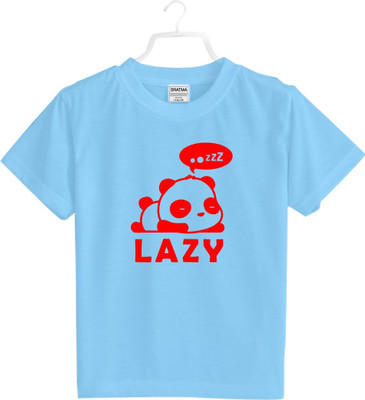 MH FASHION TRENDS Boys & Girls Typography, Printed Pure Cotton Oversized T Shirt(White, Pack of 1)