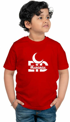 CHOMBOOKA Boys Typography, Graphic Print Pure Cotton Regular T Shirt(Multicolor, Pack of 1)