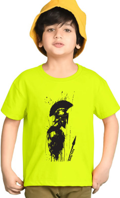 AUSK Boys Graphic Print Cotton Blend Regular T Shirt(Multicolor, Pack of 1)