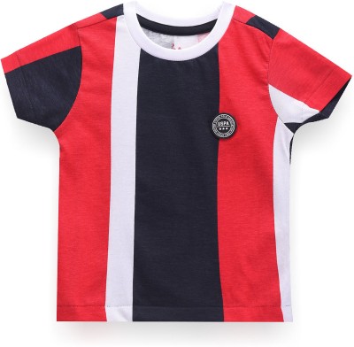 U.S. POLO ASSN. Baby Boys Colorblock Pure Cotton T Shirt(Multicolor, Pack of 1)
