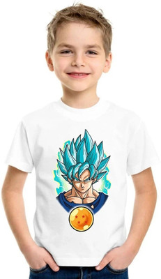 TAPA KON Boys & Girls Printed Polycotton Regular T Shirt(White, Pack of 1)
