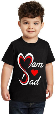 THEYOUNGESTTEE Boys Printed Cotton Blend Regular T Shirt(Black, Pack of 1)