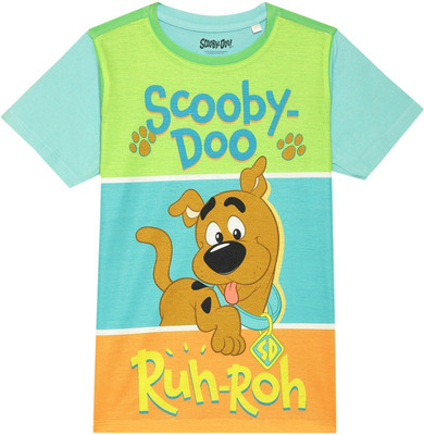 WYM TREND Boys Cartoon Polycotton Regular T Shirt(Light Green, Pack of 1)