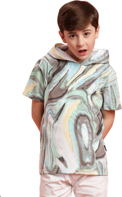 li'l tomatoes Boys Printed Cotton Blend Regular T Shirt(Multicolor, Pack of 1)