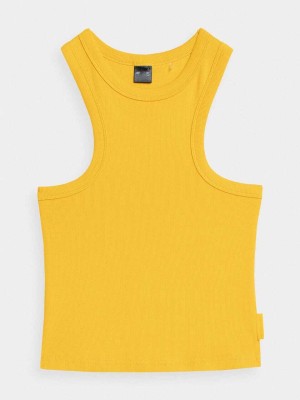 Pink Angel Boys & Girls Self Design Cotton Blend T Shirt(Yellow, Pack of 1)