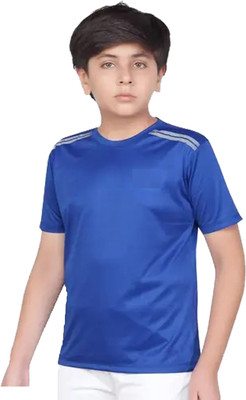 Fashionate World Boys Solid Polyester Regular T Shirt(Multicolor, Pack of 1)