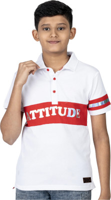 KILLER Boys Printed Pure Cotton Regular T Shirt(White, Pack of 1)