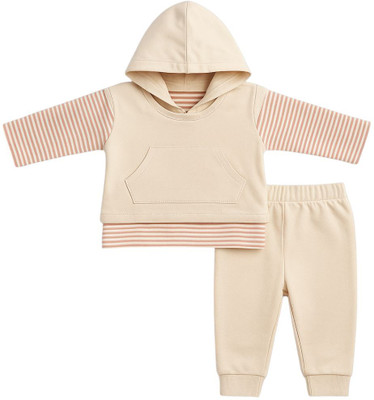 TBM Baby Boys Casual T-shirt Shorts(BEIGE)