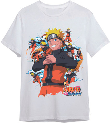 ON TREND Boys & Girls Printed Polyester Regular T Shirt(White, Pack of 1)
