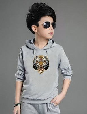 CLOFLIX Boys Printed Cotton Blend Slim T Shirt(Multicolor, Pack of 1)