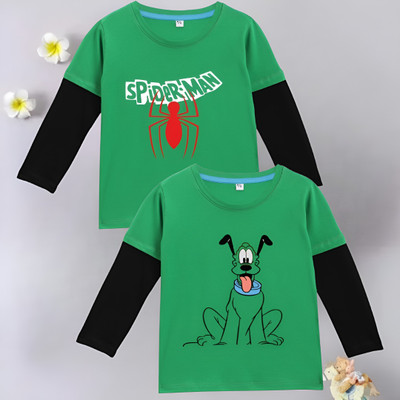 RSL Baby Boys Self Design Cotton Blend Regular T Shirt(Green, Pack of 2)