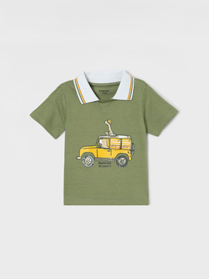 Juniors by Lifestyle Baby Boys Printed Cotton Blend Regular T Shirt(Grey, Pack of 1)