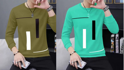 Trip colours Baby Boys Printed Cotton Blend Regular T Shirt(Multicolor, Pack of 2)