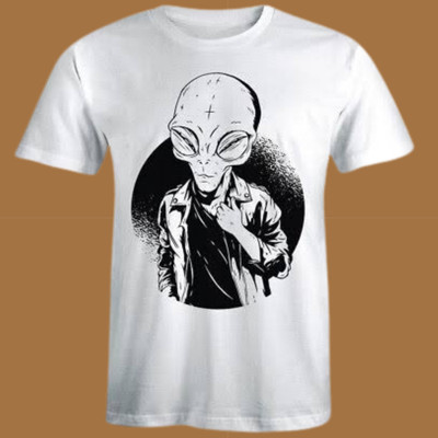 SST fashion Boys Printed Pure Cotton Regular T Shirt(White, Pack of 1)