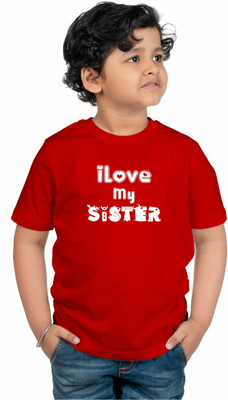 CHOMMBOOKA TREND Boys Printed Pure Cotton Regular, Slim T Shirt(Red, Pack of 1)