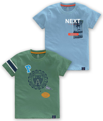 Codez Boys Printed Cotton Blend Regular T Shirt(Multicolor, Pack of 1)