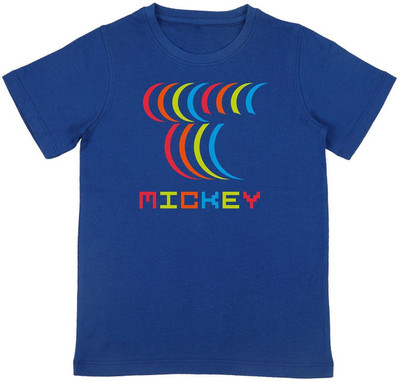 WYM TREND Boys Typography, Printed Pure Cotton Regular T Shirt(Multicolor, Pack of 1)