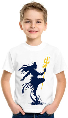 Dreamy Attire Baby Boys & Baby Girls Printed Polyester Regular T Shirt(White, Pack of 1)