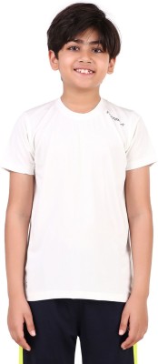 VECTOR X Boys Printed Polyester T Shirt(White, Pack of 1)