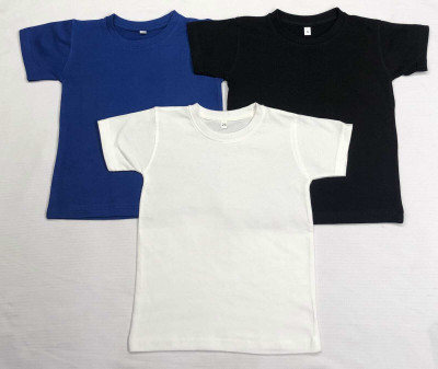 Chakachak Gattu Boys Solid Cotton Blend Regular T Shirt(Multicolor, Pack of 3)
