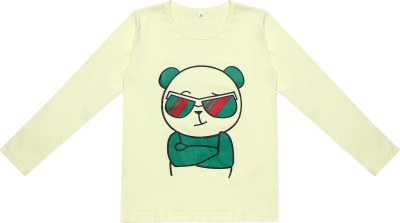 MYO Baby Boys & Baby Girls Typography, Printed Pure Cotton T Shirt(Light Green, Pack of 1)
