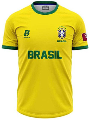 UNIQ Boys & Girls Typography, Printed Polyester Regular T Shirt(Yellow, Pack of 1)