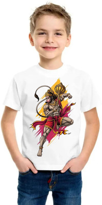 SNIFFY Boys Printed Cotton Blend Regular T Shirt(White, Pack of 1)