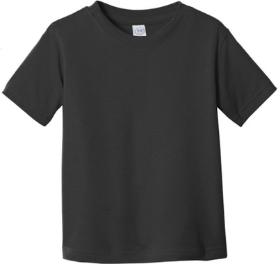 ORATEIS CREATION Boys Solid Pure Cotton Regular T Shirt(Black, Pack of 1)