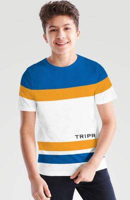 83% OFF on TRIPR Boys Colorblock Cotton Blend T Shirt(Multicolor, Pack of 1) 83% OFF on TRIPR Boys Colorblock Cotton Blend T Shirt(Multicolor, Pack of 1)