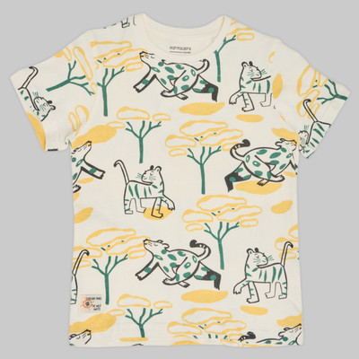 Pantaloons Junior Baby Boys Printed Cotton Blend Regular T Shirt(Multicolor, Pack of 1)